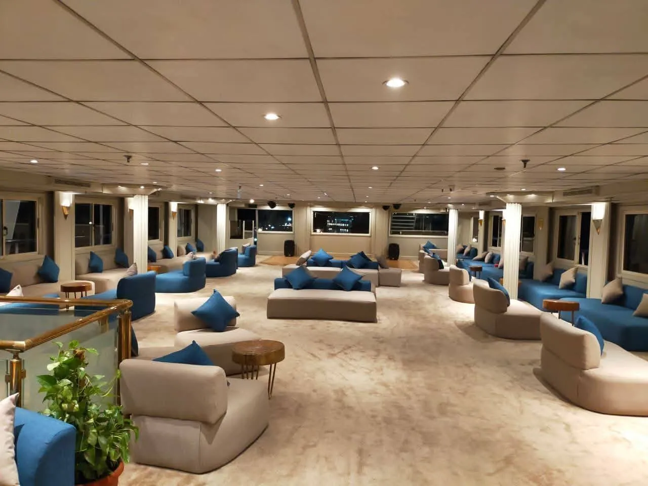 Lounge aboard the MS Coral II Nile Cruise Nile cruise